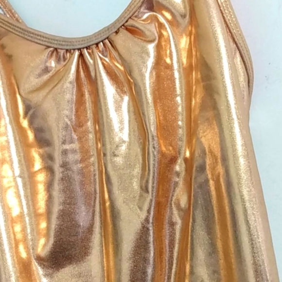 BLEU ICE GIRLS SHIMMER PEACH SWIMSUIT NWOT SIZE LG - Picture 9 of 10